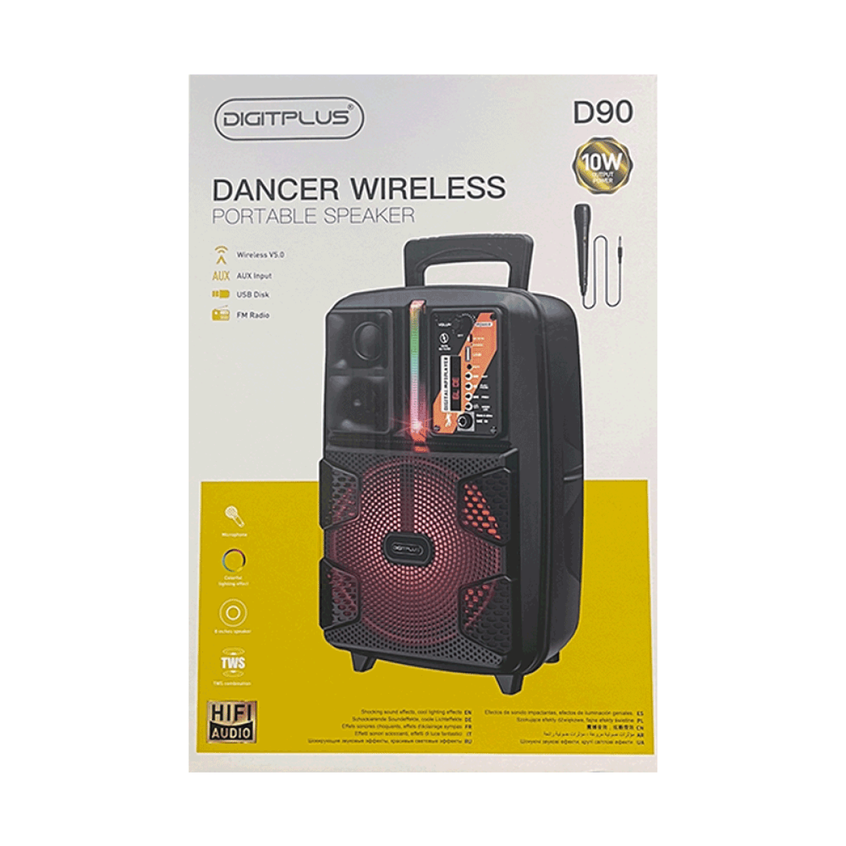 Buy Online Digitplus Wireless Portable Karaoke Speaker With Microphone